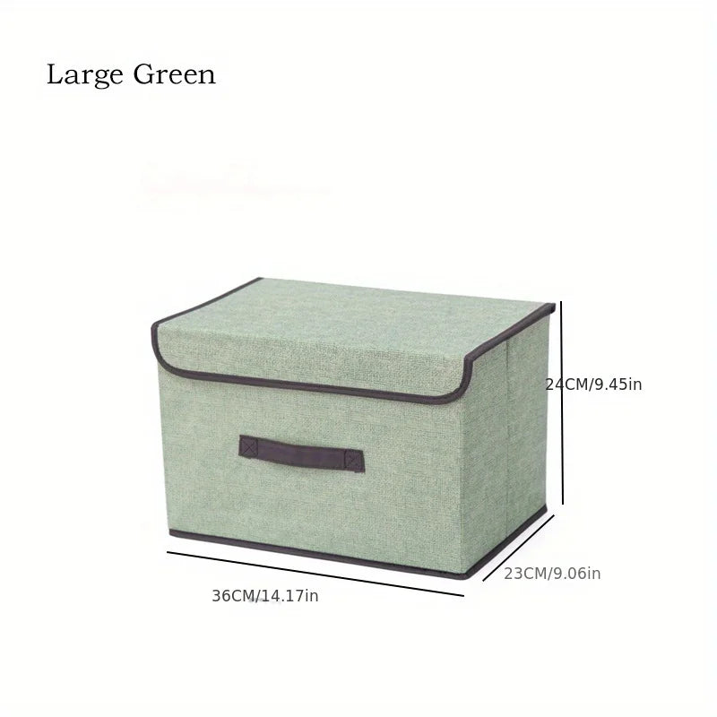 Dust-proof Storage Box Which Can Be Folded And Combined Multi-function Storage Basket For Wardrobe Clothes Book Cosmetics Toys