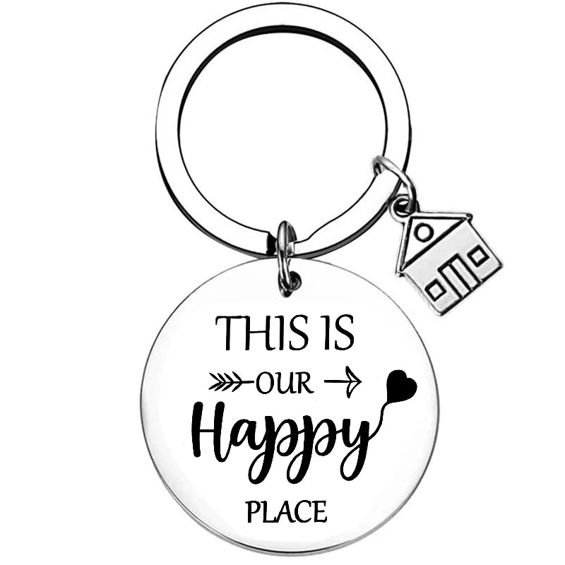 2025 Stainless Steel New Home Keychain Couples First Home Sweet Home Gift Couple New House Keychain Housewarming Gift