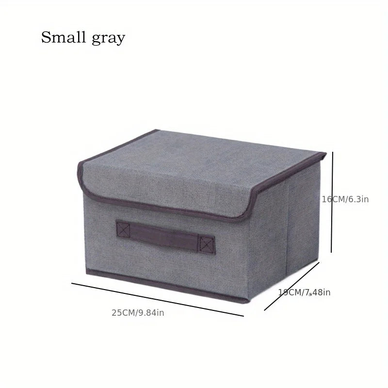 Dust-proof Storage Box Which Can Be Folded And Combined Multi-function Storage Basket For Wardrobe Clothes Book Cosmetics Toys