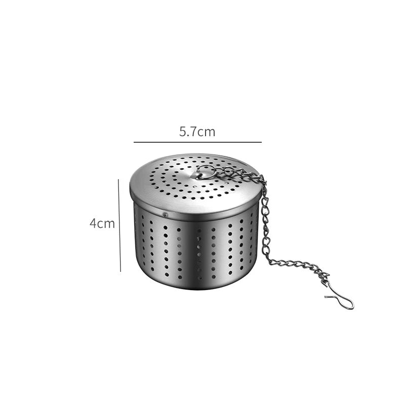 Stainless Steel Tea Leaf Infuser Strainer Spice Mesh Sieve for Brewing Teapot Tea Filter Seasoning Ball Kitchen Accessories