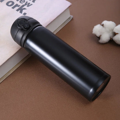 380-500ml solid color 304 stainless steel double-layer bouncing cup, student advertising cup, gift water cup, insulated cup