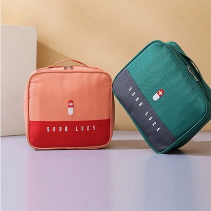 Portable Medicine Bag Travel First Aid Kit Medicine Storage Survival Kit Box Outdoor Emergency Camping