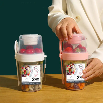 Yogurt Parfait Cup Reusable Travel Pudding Container With Topping Box Overnight Oats Meal Cup With Lids For Cereal Vegetable
