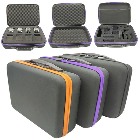 Watch Carry Case Shockproof Box Watch Storage Bags Organizer Protective Canvas EVA Hard Shell Zipper Tool Case