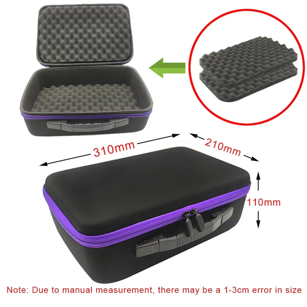 Watch Carry Case Shockproof Box Watch Storage Bags Organizer Protective Canvas EVA Hard Shell Zipper Tool Case