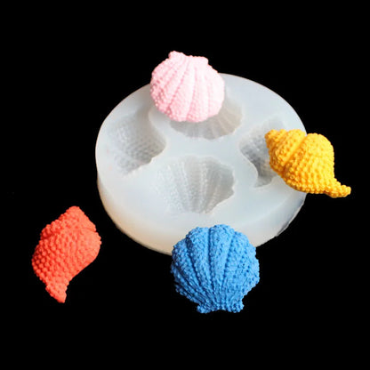 Seashell conch ocean chocolate mold silicone mold conch seashell mold clay mold baking fondant cake mold