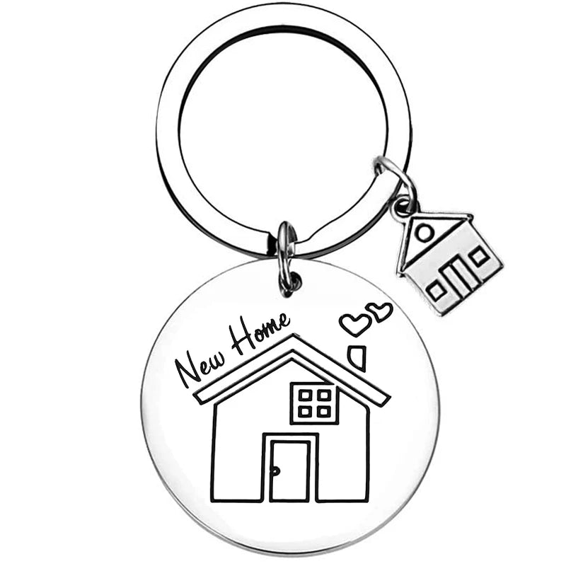 2025 Stainless Steel New Home Keychain Couples First Home Sweet Home Gift Couple New House Keychain Housewarming Gift