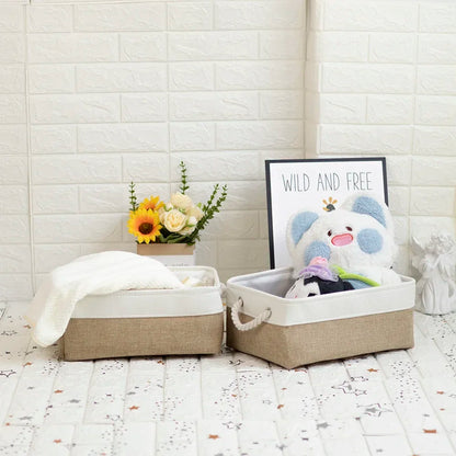 Multi-function Foldable Sundries Storage Basket Foldable Splicing Storage Box With Handle for Clothing Underwear Socks Organizer