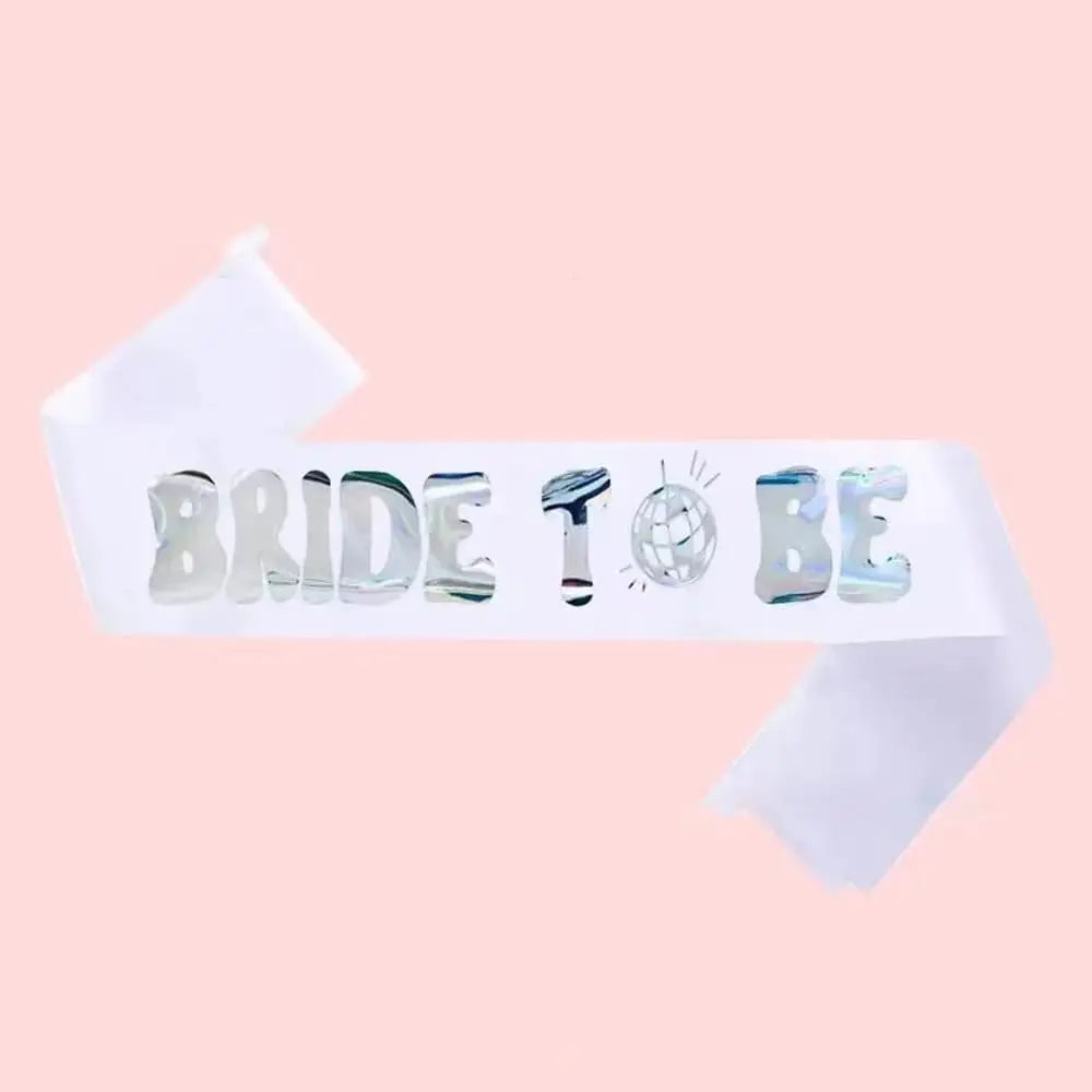 Last Disco Bachelorette Party Decorations Disco Bride Sash Bride to be Sash for Bridal Shower