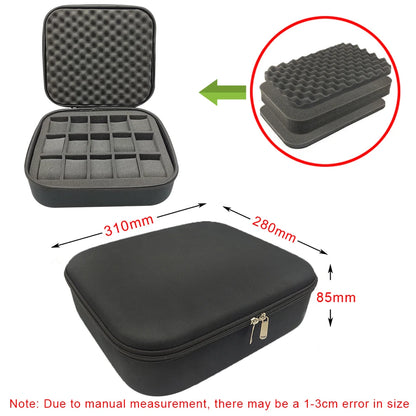 Watch Carry Case Shockproof Box Watch Storage Bags Organizer Protective Canvas EVA Hard Shell Zipper Tool Case