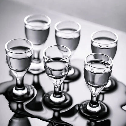 Wholesale 10ML X 6PCS/set Creative Transparent Household Small Wine Glass Liquor Spirit Glass Cup
