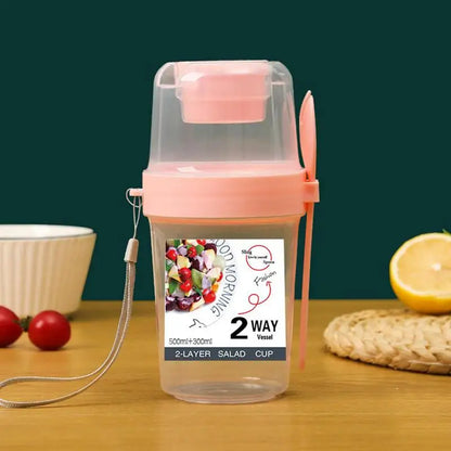 Yogurt Parfait Cup Reusable Travel Pudding Container With Topping Box Overnight Oats Meal Cup With Lids For Cereal Vegetable