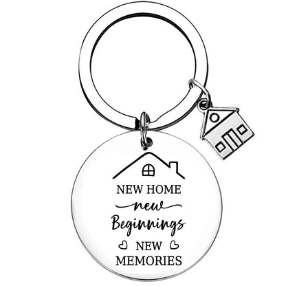 2025 Stainless Steel New Home Keychain Couples First Home Sweet Home Gift Couple New House Keychain Housewarming Gift