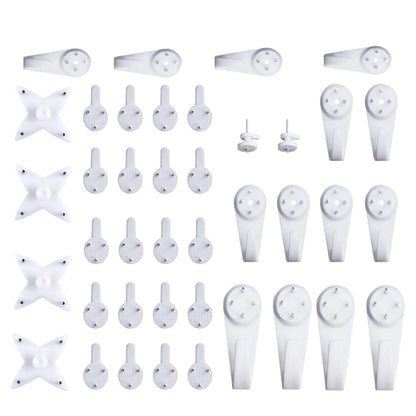 40 Pcs Invisible Nail Screws Wall Hooks No Trace Picture Hangers Traceless Multi-function Art Painting Frame Hanger