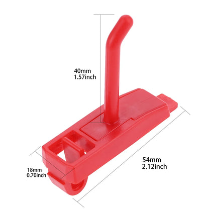 1pc Hole Plate Hook Red Plastic ABS Pegboard Hanger Tool Holder Wall Mounted Display Rack Hardware Storage Garage Organization