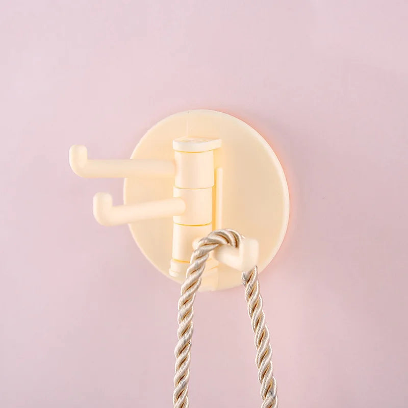 Strong Self Adhesive Wall 4 Hook Strong Without Drilling Key Holder Door Kitchen Towel Hanger Hooks Home Storage Accessories