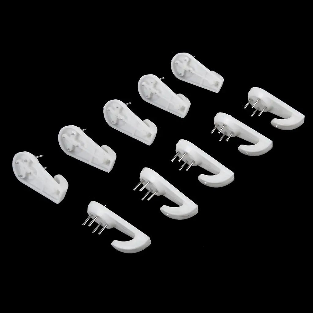 60pcs Plastic Photo Picture Frame Nail Painting Frame Mirror Clock Wall Hanging Nail Hook Hanger for Hard Wall Concrete Brick