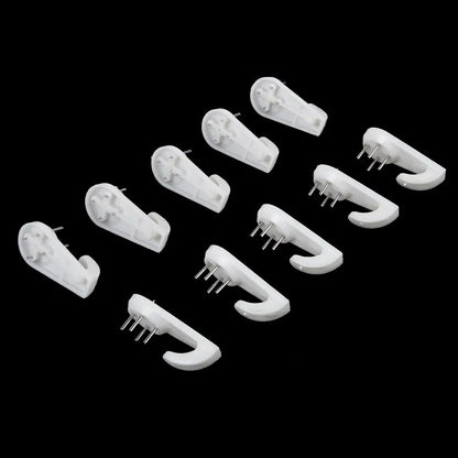 60pcs Plastic Photo Picture Frame Nail Painting Frame Mirror Clock Wall Hanging Nail Hook Hanger for Hard Wall Concrete Brick