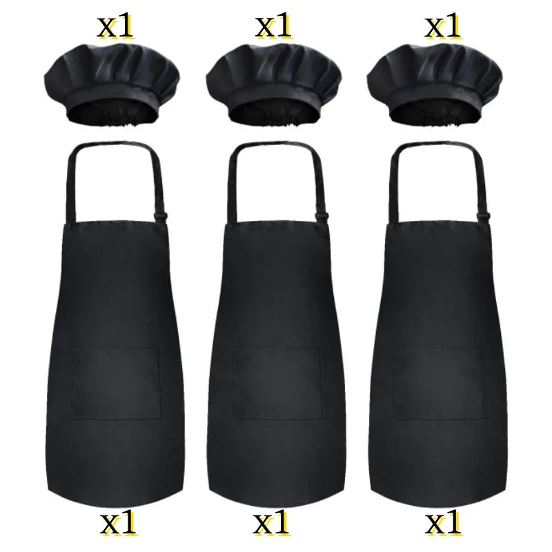 6-12 Pack Kids Painting Aprons with 2 Pockets Adjustable Chef Art Apron for Cooking Baking Painting Crafting Christmas Party
