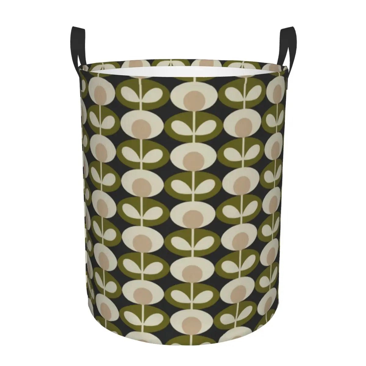 Custom Orla Kiely Multi Stem Flowers Laundry Basket Collapsible Scandinavian Style Toy Clothes Hamper Storage Bin for Kids