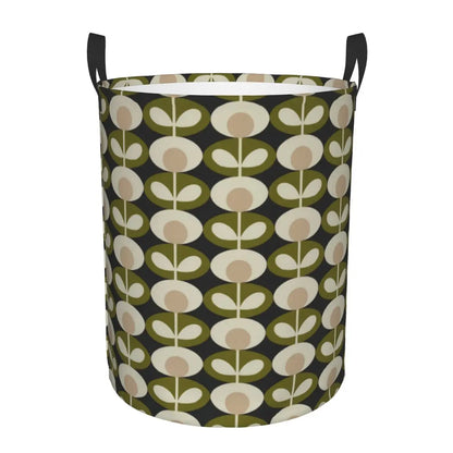 Custom Orla Kiely Multi Stem Flowers Laundry Basket Collapsible Scandinavian Style Toy Clothes Hamper Storage Bin for Kids