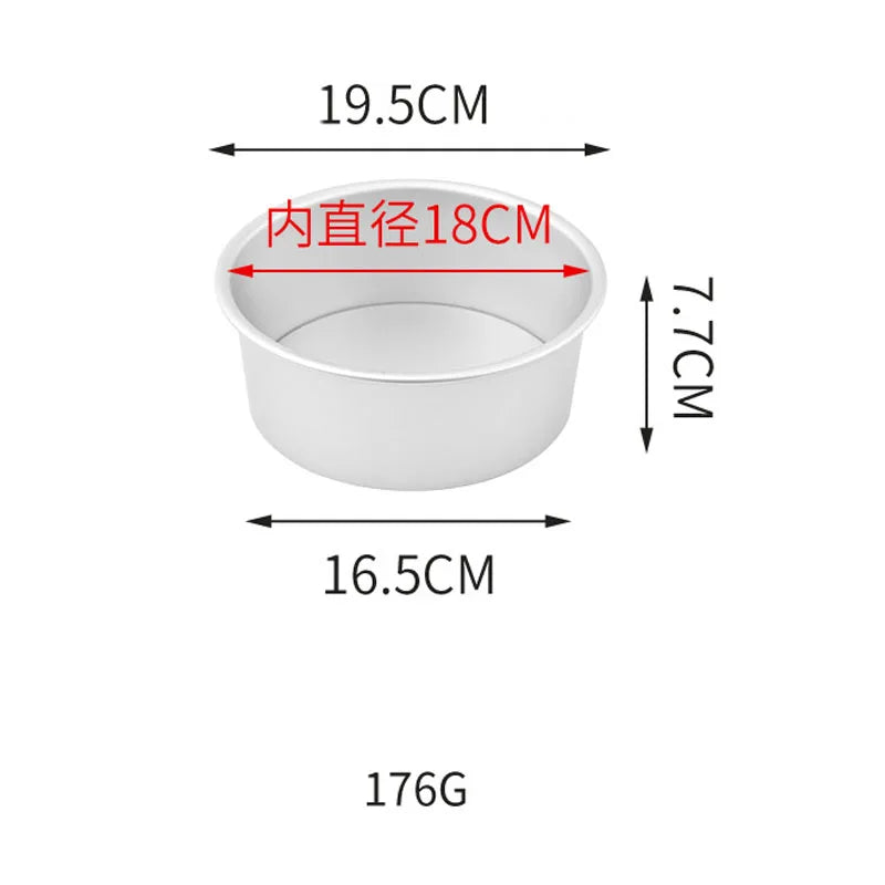 Non-Stick Round Removable Bottom Cake Pan Easy Release High Lift Cake Mold One,Model Chiffon Cake, Wedding, Small Party Baking