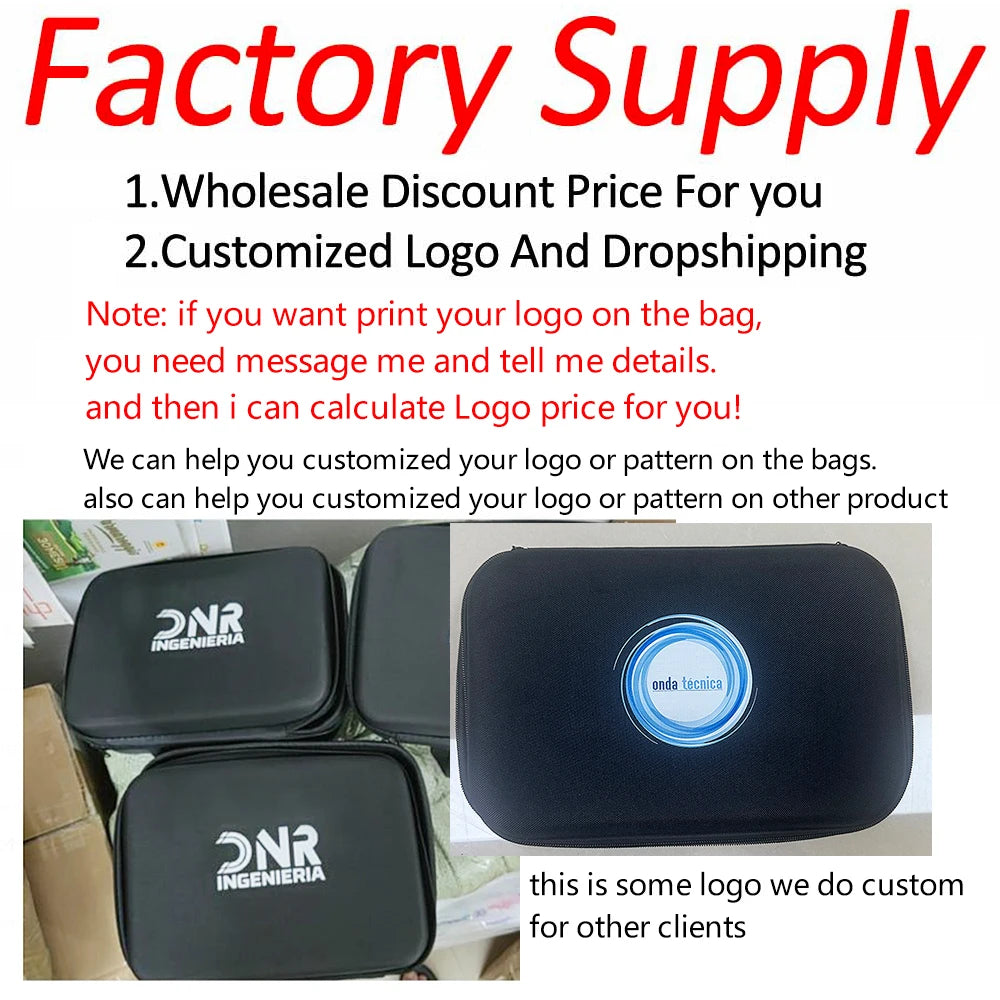 Shockproof Tools Case With Foam Waterproof EVA Storage Bags Hard Zipper Bag For Drill Tool Kit Carry Case Box For Camera