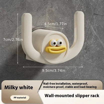 1Pc Cartoon Slippers Hook Bathroom Slipper Rack Shower Storage Organizer Shoe Holder Drainage Stand for Bathrooms and Bedrooms