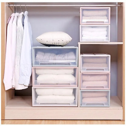 Drawer Storage Box, Wardrobe, Clothing Storage Box, Plastic Transparent Storage Box, Quilt Storage Box, Organizing Box