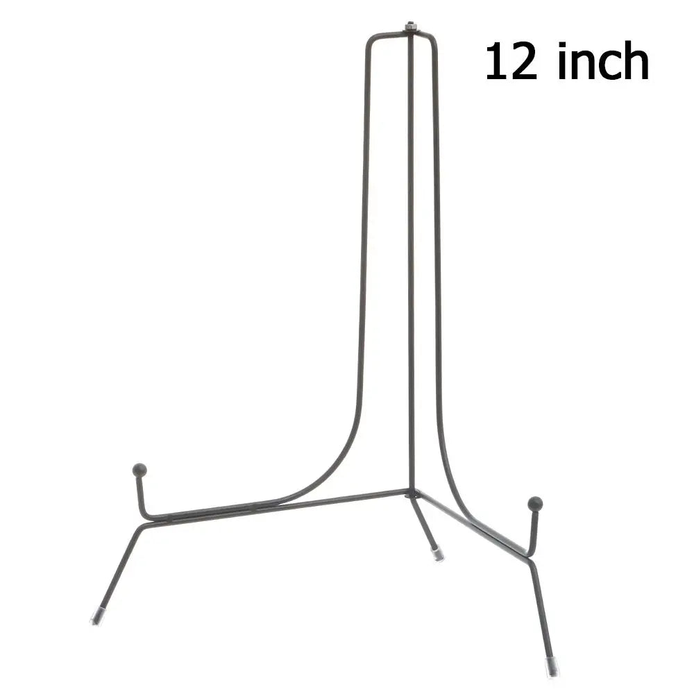 Iron Plate Support Stand Ornament Holder Display Stand Tabletop Artworks Decorative Plate Photo Frame Rack Tea Cake Rack