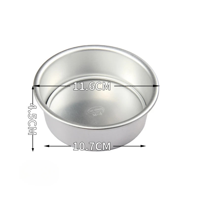 2-5 inch Aluminum Round Cake Bakeware solid bottom Chiffon Cake die for aluminum alloy DIY Home baking cake mold pan cake tin