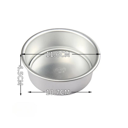 2-5 inch Aluminum Round Cake Bakeware solid bottom Chiffon Cake die for aluminum alloy DIY Home baking cake mold pan cake tin