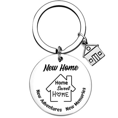 2025 Stainless Steel New Home Keychain Couples First Home Sweet Home Gift Couple New House Keychain Housewarming Gift