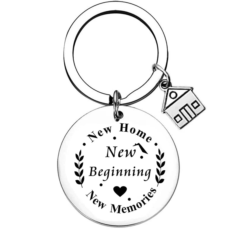 2025 Stainless Steel New Home Keychain Couples First Home Sweet Home Gift Couple New House Keychain Housewarming Gift