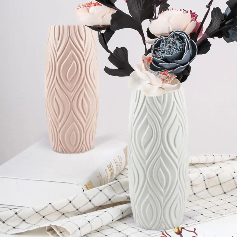 Shatterproof Plastic Vase For Home Decor Nordic Flower Pot Home Living Room Decoration Flower Vase For Flowers Home Decoration