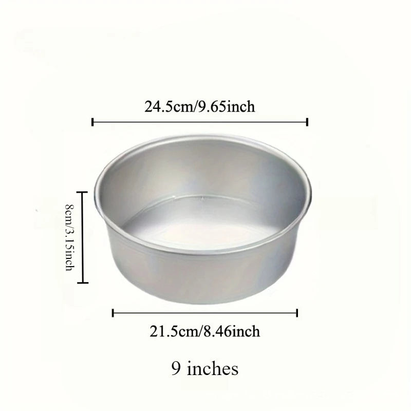 4-12 inch Aluminum Round Cake Bakeware solid bottom Chiffon  die for aluminum alloy Home baking cake mold pan cake tin