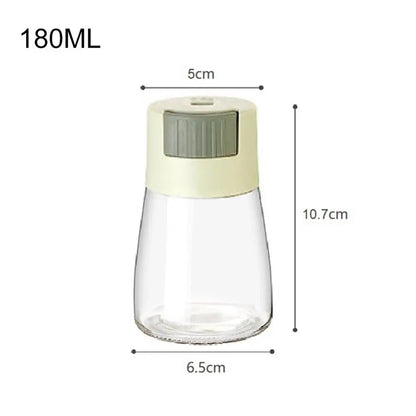 0.5g Metering Salt Shaker Push Type Salt Dispenser Salt Tank Sugar Bottle Spice Pepper Salt Shaker SpiceJar Can Seasoning Bottle