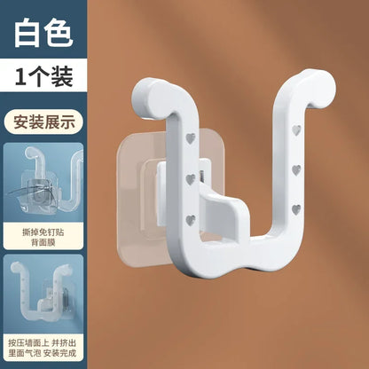 Slippers Rack No Punching Bathroom Simple Slipper Hook Toilet Drainage Rack Wall Mounted Bedroom Neat Storage Shoe Drying Rack