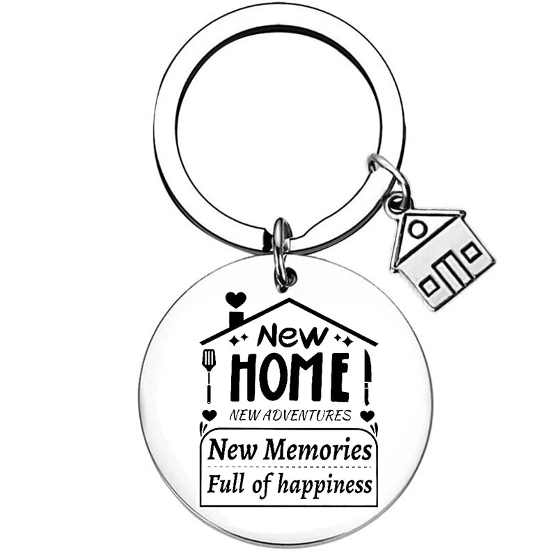 2025 Stainless Steel New Home Keychain Couples First Home Sweet Home Gift Couple New House Keychain Housewarming Gift