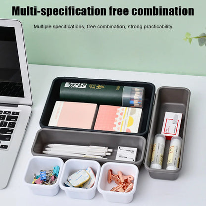 8pc/set Storage Drawer Storage Box Sundries Jewellery Holder Make Up Organizer Box Kitchen Bathroom Storage Trays Closet  Cover