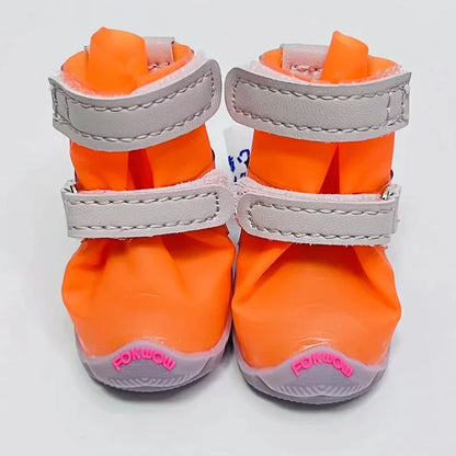 Four Seasons Pet Rain Boots Waterproof Dog Shoes Zapato Perro Yorkshire Terrier Pug Schnauzer Puppy Shoes Dogs Acessorios