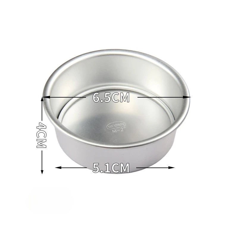 2-5 inch Aluminum Round Cake Bakeware solid bottom Chiffon Cake die for aluminum alloy DIY Home baking cake mold pan cake tin