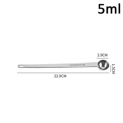 Coffee Scoops Long Handle Stainless Steel Milk Coffee Powder Scoop Measuring Spoon Fits Coffee Container For Ground Coffee