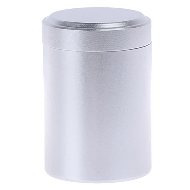 1x Silver Airtight Proof Container Alumainum Herb Stash Metal Sealed Can Tea Jar