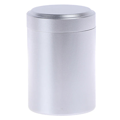 1x Silver Airtight Proof Container Alumainum Herb Stash Metal Sealed Can Tea Jar