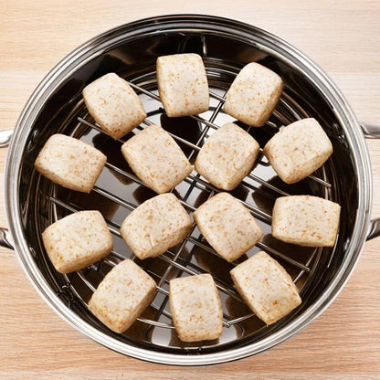 Stainless Steel Ultra Small Bottom Mesh Suitable for Snow Bowl Steaming Rack Outdoor Camping Picnic Steaming Rack
