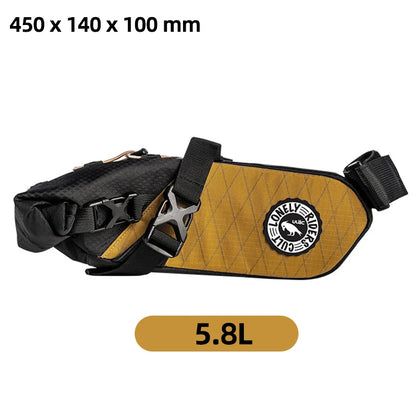 (ULAC)16L Waterproof Bicycle Saddle Bag Large Capacity Rear Seat Pack for Long Distance Cycling High-Vis Tail bag RADTAIL GT PRO