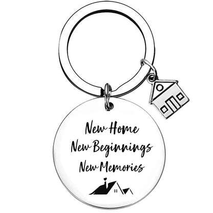 2025 Stainless Steel New Home Keychain Couples First Home Sweet Home Gift Couple New House Keychain Housewarming Gift