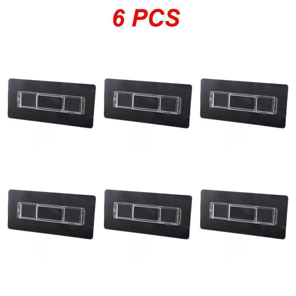 8-1pcs Waterproof Strong Adhesive Hook Punch-free Multifunctional Storage Buckle Bathroom Kitchen Wall Hooks Hanger