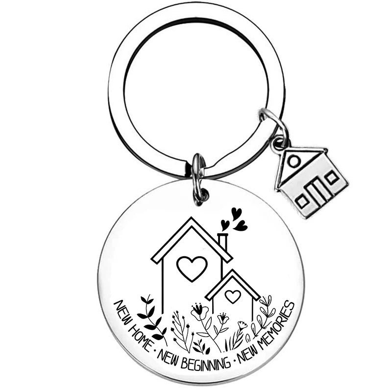 2025 Stainless Steel New Home Keychain Couples First Home Sweet Home Gift Couple New House Keychain Housewarming Gift